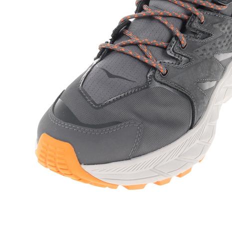 ホカ（HOKA）（メンズ）トレッキングシューズ ハイカット 登山靴 アナカパミッドGTX 1122018-CHMSM グレー ゴアテックス 防水 はっ水 軽量｜lbreath｜04