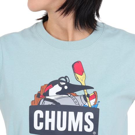 チャムス（CHUMS）（レディース）半袖Tシャツ リバーガイド Booby 半袖Tシャツ CH11-2158-A002 ライトブルー｜lbreath｜06