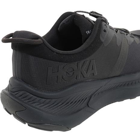 ホカ（HOKA）（メンズ）ハイキング アウトドアシューズ TRANSPORT トランスポート 1123153-BBLC ブラック スニーカー 替え紐付｜lbreath｜08