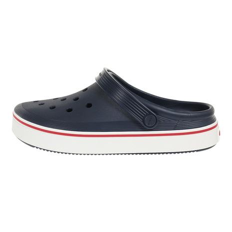 クロックス（crocs）（メンズ、レディース）スポーツサンダル オフ コート クロッグ ネイビー レッド 208371-410-2023 速乾性 軽量 厚底 カジュアル レジャー｜lbreath｜09