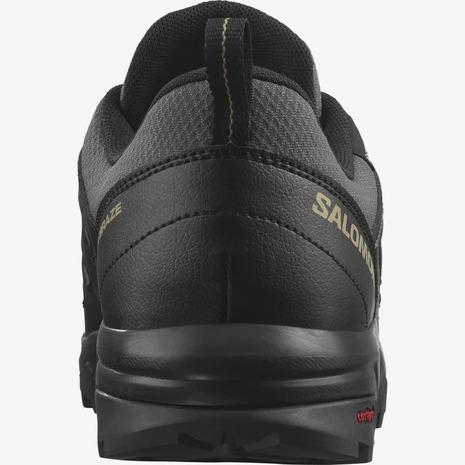 サロモン（SALOMON）（メンズ）ゴアテックス トレッキングシューズ ローカット 登山靴 防水 X BRAZE MGNT/BLA L47180500 グレー｜lbreath｜04