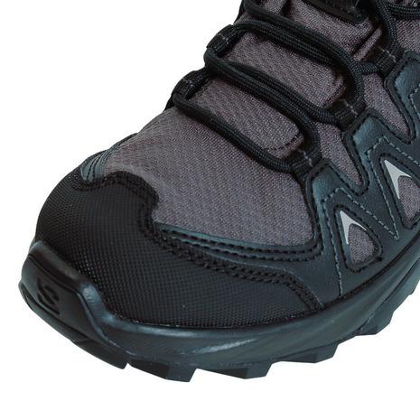 サロモン（SALOMON）（レディース）トレッキングシューズ ローカット 登山靴 X BRAZE エックス ブレイズ ゴアテックス L47180700 MGNT/B グレー｜lbreath｜04