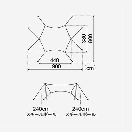 snow peak（スノーピーク） ランドネスト M SET-260 テントタープ