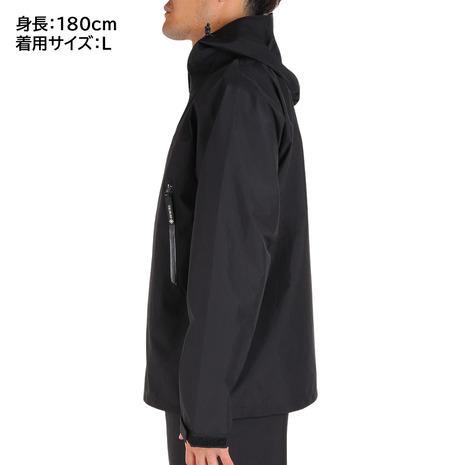 【梅雨特価】完全未使用★ミズノ ゴアテックス レインジャケット 黒 L 撥水 MIZUNO（ミズノ） （メンズ）ゴアテックス 耐久 防水透湿 レインウェア