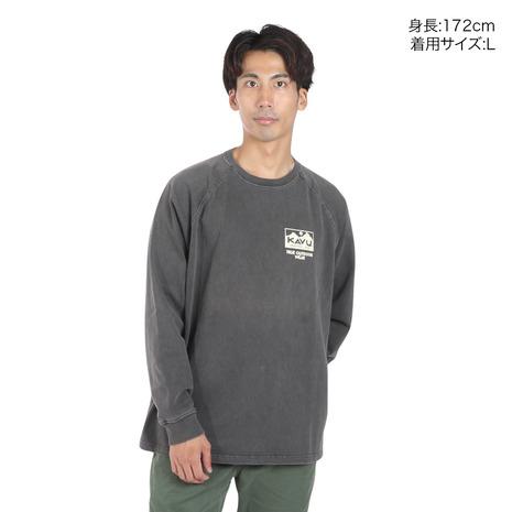 KAVU トップス(メンズ) ヘビーウェイト ロングスリーブ ティー  M  ブラック KAVU（カブー） （メンズ）長袖Tシャツ ロンT ヘビーウェイト 長袖T