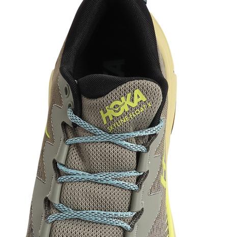 ホカ（HOKA）（メンズ）トレッキングシューズ ローカット 登山靴 スカイライン フロート X 1141610-OHCRT グレー×イエロー｜lbreath｜11