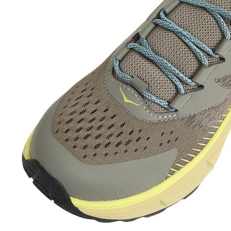 ホカ（HOKA）（メンズ）トレッキングシューズ ローカット 登山靴 スカイライン フロート X 1141610-OHCRT グレー×イエロー｜lbreath｜04