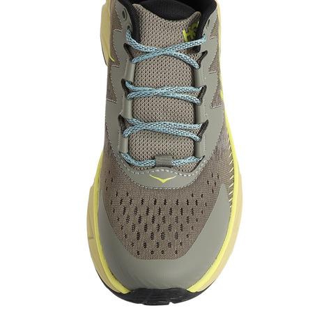 ホカ（HOKA）（メンズ）トレッキングシューズ ローカット 登山靴 スカイライン フロート X 1141610-OHCRT グレー×イエロー｜lbreath｜10