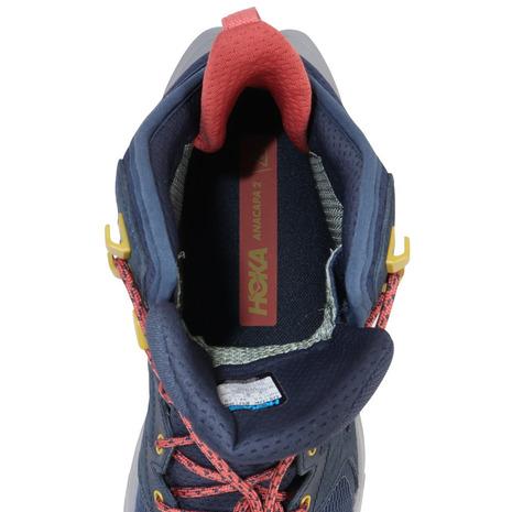 ホカ（HOKA）（メンズ）トレッキングシューズ ミドルカット 登山靴 アナカパ 2 ミッド GTX 1141633-OSGR ネイビー｜lbreath｜08