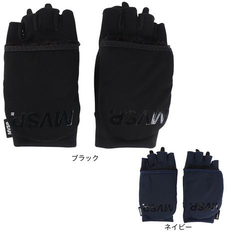 DESCENTE⭐ネックレッグウォーマーと防寒手袋⭐ DESCENTE（デサント） （メンズ）手袋 ハーフフィンガーカバーグローブ