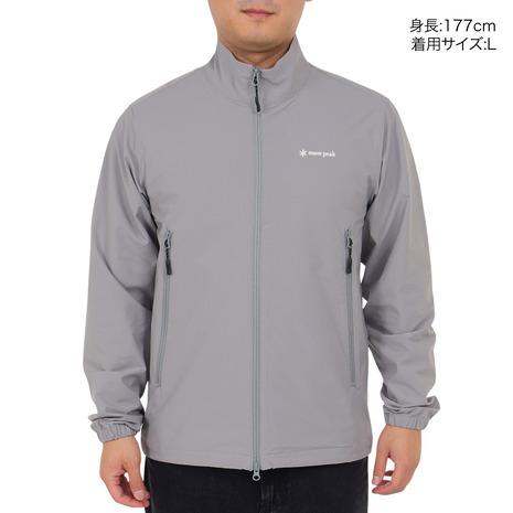 ＊期間限定お値下げ＊ peak ノーカラージャケット L グレー 洗える／セットアップ可】ノーカラージャケット（2002465767