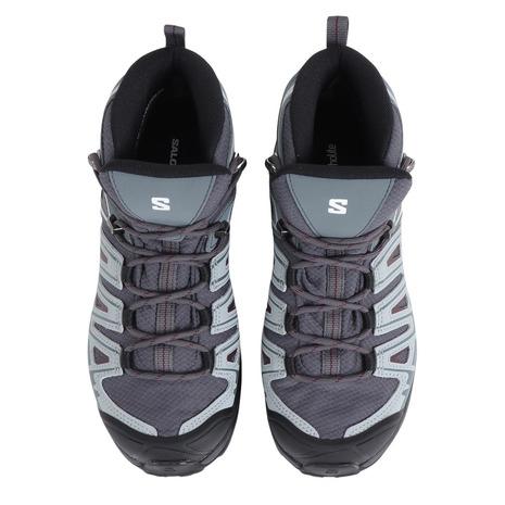 サロモン（SALOMON）（レディース）トレッキングシューズ ハイカット 登山靴 X ウルトラパイオニア GORE-TEX L47170500 グレー｜lbreath｜02