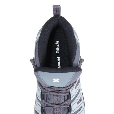 サロモン（SALOMON）（レディース）トレッキングシューズ ハイカット 登山靴 X ウルトラパイオニア GORE-TEX L47170500 グレー｜lbreath｜08