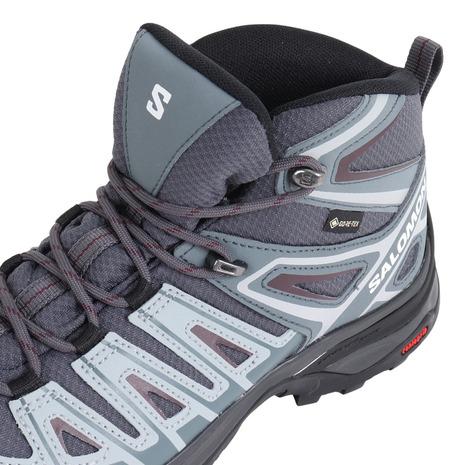 サロモン（SALOMON）（レディース）トレッキングシューズ ハイカット 登山靴 X ウルトラパイオニア GORE-TEX L47170500 グレー｜lbreath｜09