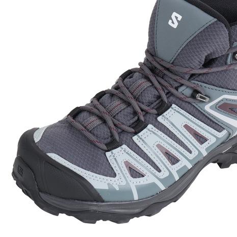 サロモン（SALOMON）（レディース）トレッキングシューズ ハイカット 登山靴 X ウルトラパイオニア GORE-TEX L47170500 グレー｜lbreath｜10