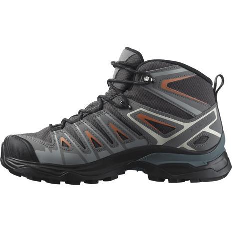 サロモン（SALOMON）（レディース）トレッキングシューズ ハイカット 登山靴 X ウルトラパイオニア ミドルカット GORE-TEX L47196600 グレー｜lbreath｜04