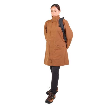 TaylorMade:レディース:Lサイズ: 中綿ジャケット:茶色 クリフメイヤー[公式] メルトンライクパイピングフードJK LADYS