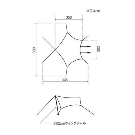 snow peak（スノーピーク） 【雪峰祭限定】 タープ キャンプ コネクト