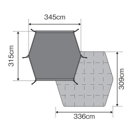 snow peak（スノーピーク） 雪峰祭2023秋限定 リビングシート ヘキサ