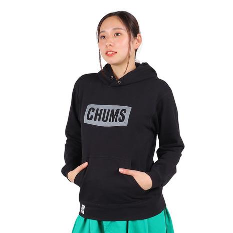 チャムス(CHUMS)ロゴプルオーバーパーカーループパイル スウェット CH10-1443-K083(Lady’s) CHUMS（チャムス） （レディース）ロゴプルオーバーパーカーループ