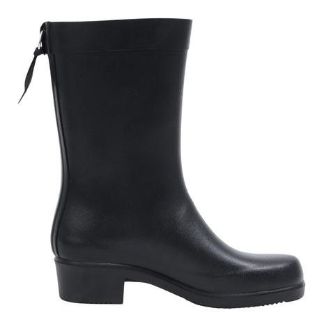 エーグル（AIGLE）（レディース）ミリカ ミッド ラバーブーツ ZZFNB67-001 ブラック レインブーツ 防水 耐久性 ハンドメイド