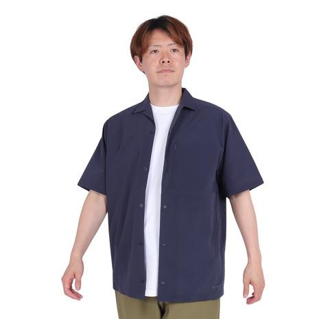 スノーピーク（snow peak）（メンズ）シャツ Breath クイック ドライ 半袖シャツ SH-24SU001NV 速乾の画像