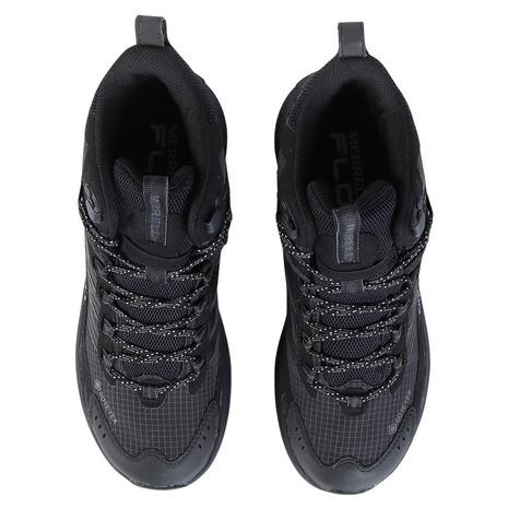 メレル（MERRELL）（メンズ）トレッキングシューズ 登山靴 山登り モアブ スピード 2 ミッド ゴアテックス 037501 ブラック 防水透湿 ハイカット_1