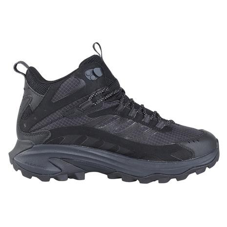 メレル（MERRELL）（メンズ）トレッキングシューズ 登山靴 山登り モアブ スピード 2 ミッド ゴアテックス 037501 ブラック 防水透湿 ハイカット_6