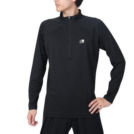 RHOBACK 黒　ハーフジップ長袖シャツ Karrimor（カリマー） カリマー（karrimor）（メンズ）長袖シャツ