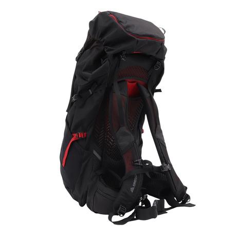 GREGORY バックパック 黒×赤 多機能 登山 私服 大容量 新品 GREGORY（グレゴリー） （メンズ）バックパック リュック 登山