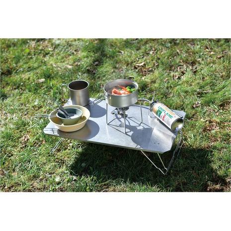 UNIFLAME アウトドアテーブル ステンレス　囲炉裏 UNIFLAME 囲炉裏テーブル & 焚き火4脚スタンド アウトドアショップ