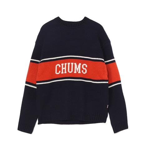 チャムス(CHUMS)チャムス ロゴ カレッジ ニット クルー トップ CH02-1219-N001(Men’s) CHUMS（チャムス） （メンズ）チャムス ロゴ カレッジ ニット クルー