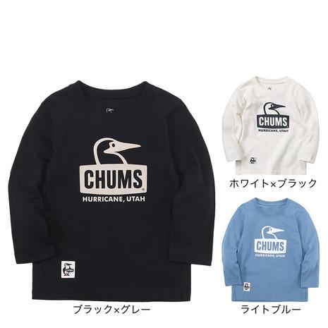 CHUMS KIDS BOOBY FACE BRUSHED L/S T-SHIRT ロングスリーブ Tシャツ キッズ 9