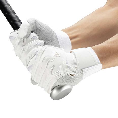 ミズノ（MIZUNO）（メンズ、レディース）バッティング用グローブ 野球 両手用 ミズノプロ シリコンパワーアークW 24AW mizuno pro 1EJEH50210_4