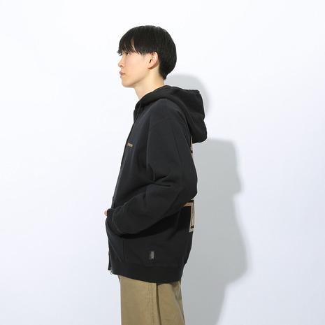 ペンドルトン（PENDLETON）（メンズ、レディース）フレンチテリー バックプリント 長袖ジップアップフーディー 19807036 BLK_2