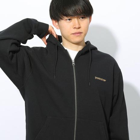 ペンドルトン（PENDLETON）（メンズ、レディース）フレンチテリー バックプリント 長袖ジップアップフーディー 19807036 BLK_4