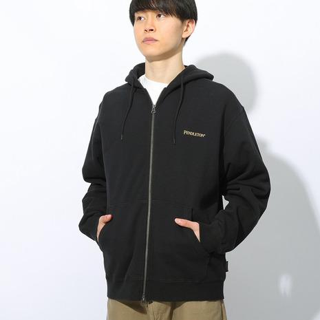 ペンドルトン（PENDLETON）（メンズ、レディース）フレンチテリー バックプリント 長袖ジップアップフーディー 19807036 BLK_6