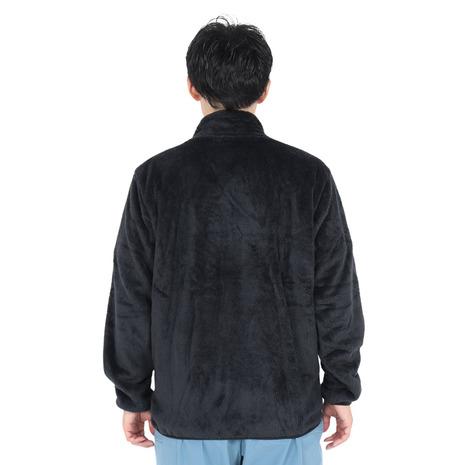黒 フリース ジップアップジャケット ジップアップフリースジャケット メンズ ジップアップジャケット