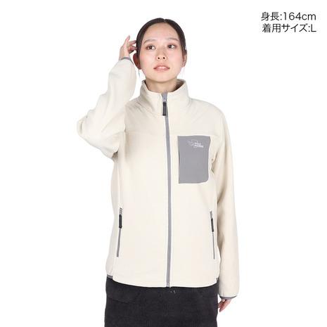 POLEWARDS（POLEWARDS）（レディース）アウター フリース ジップアップ エアロフリース ジャケット PW2SHZ05 SBEG ベージュ 軽量 保温_1