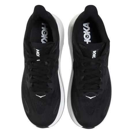 ホカ（HOKA）（メンズ）ランニングシューズ ジョギングシューズ クリフトン 10 ブラック ホワイト 1162030-BWHT スニーカー ウォーキング 超軽量 クッション性の画像