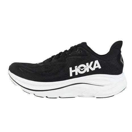 ホカ（HOKA）（メンズ）ランニングシューズ ジョギングシューズ クリフトン 10 ブラック ホワイト 1162030-BWHT スニーカー ウォーキング 超軽量 クッション性の画像