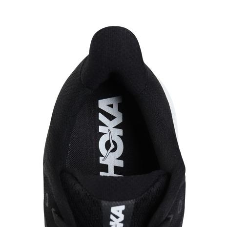 ホカ（HOKA）（メンズ）ランニングシューズ ジョギングシューズ クリフトン 10 ブラック ホワイト 1162030-BWHT スニーカー ウォーキング 超軽量 クッション性の画像