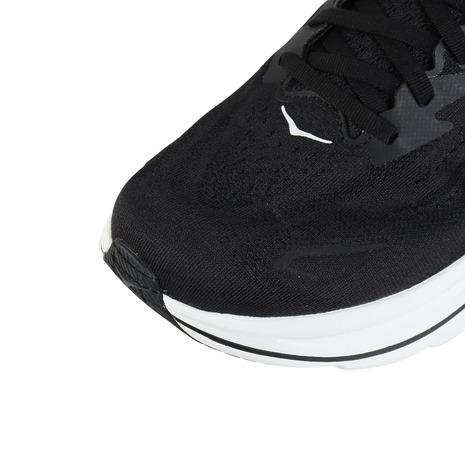 ホカ（HOKA）（メンズ）ランニングシューズ ジョギングシューズ クリフトン 10 ブラック ホワイト 1162030-BWHT スニーカー ウォーキング 超軽量 クッション性の画像