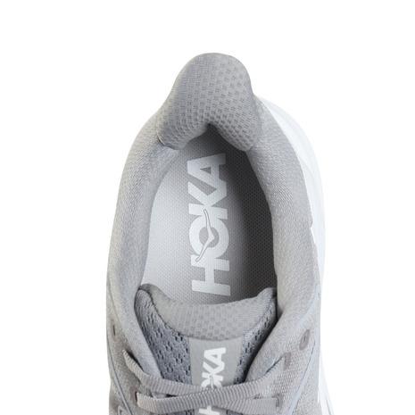 ホカ（HOKA）（メンズ）ランニングシューズ ジョギングシューズ クリフトン 10 グレー 1162030-STLLR スニーカー ラン ウォーク 超軽量 クッション性 通気性_7