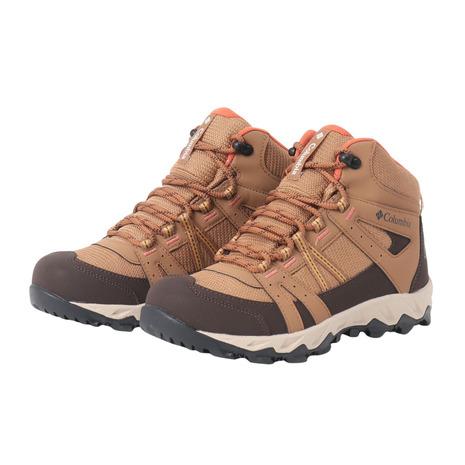 コロンビア（Columbia）（レディース）ハイキングシューズ 登山靴 セイバー オムニテック ミッド YL5250 286 ブラウン 防水透湿 軽量