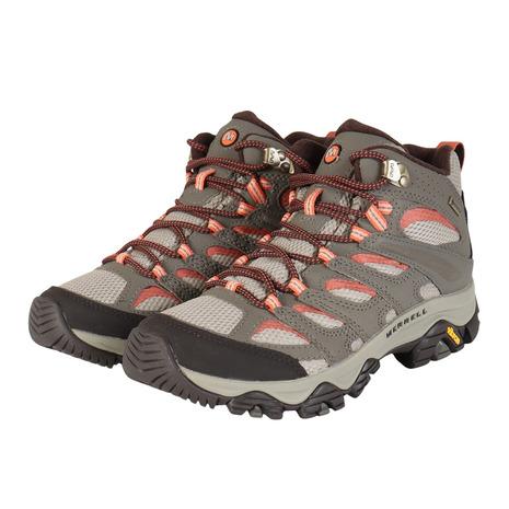 メレル（MERRELL）（レディース）ハイキングシューズ 登山靴 山登り モアブ 3 シンセティック ミッド ゴアテックス ワイド ワイズ 500640 BUNGEE CORD 防水透湿