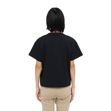 ホールアース（Whole Earth）（レディース）カットソー 半袖 LONG COOL Tシャツ WE2TDZ57 BLK 冷感 速乾 | WHOLE EARTH | 03