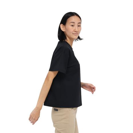 ホールアース（Whole Earth）（レディース）カットソー 半袖 LONG COOL Tシャツ WE2TDZ57 BLK 冷感 速乾 | WHOLE EARTH | 04