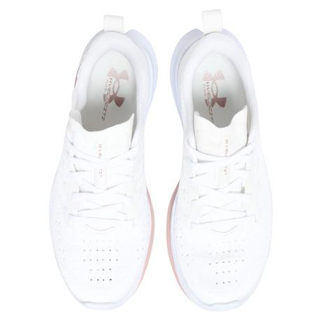 アンダーアーマー（UNDER ARMOUR）（レディース）ランニングシューズ ジョギングシューズ ベロシティ 4 ホワイト ピンク 3027586 105 スニーカーの画像