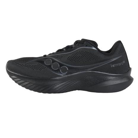 サッカニー メンズ ランニングシューズ Saucony Men's Kinvara 12 Running Shoes - Black/Silver Saucony（サッカニー） サッカニー（SAUCONY）（メンズ）ランニング